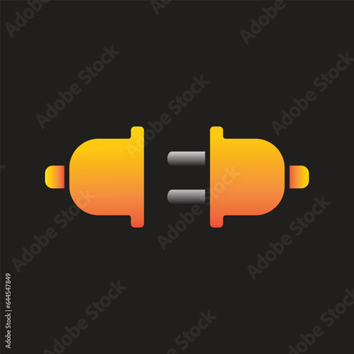 socket outlet plug in icon simple design art eps 10