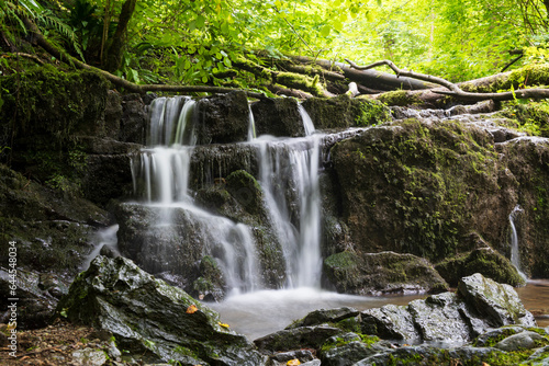 Fototapeta Naklejka Na Ścianę i Meble -  a waterfall in the woods near Hastiere, Belgium