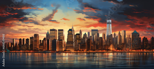 New York City skyline 