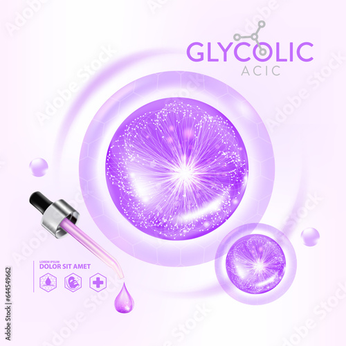 glycolic acid serum Skin Care Cosmetic photo