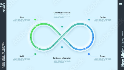 Neumorphic Vector Infographic Template
