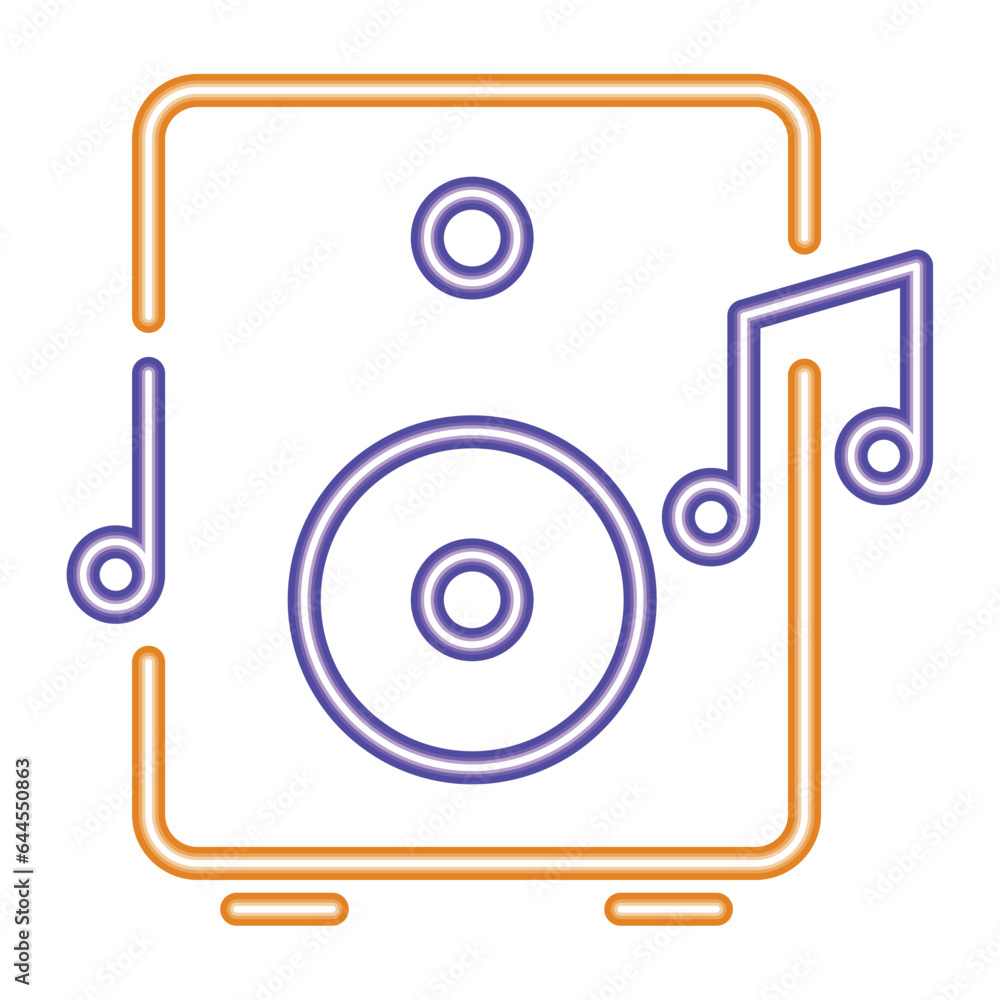 speaker music neon modern icon speaker music neon modern icon