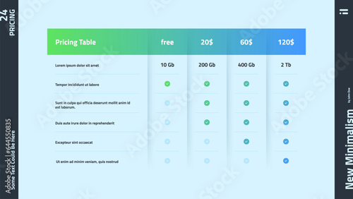 Neumorphic Vector Infographic Template