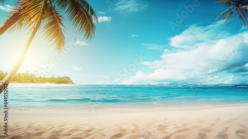 Summer Tropical Background. Seascape in summer. © Stavros