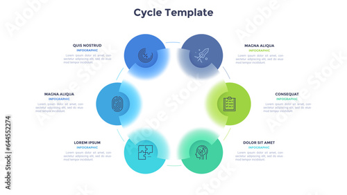 Blur Infographic Vector Template