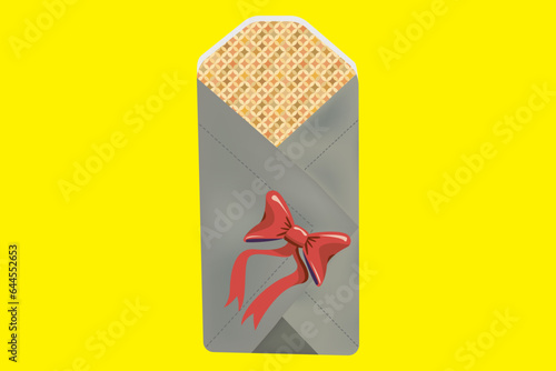 baby gray diaper with red bow