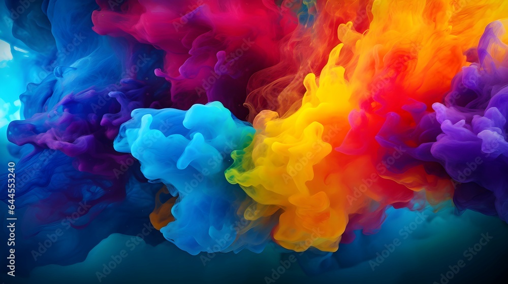 abstract colorful smoke background 