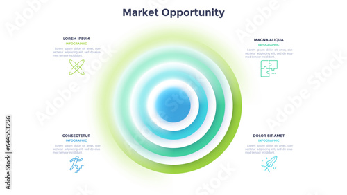 Blur Infographic Vector Template