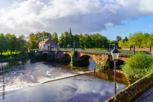 Old Dee Bridge, over the river Dee, in Chester