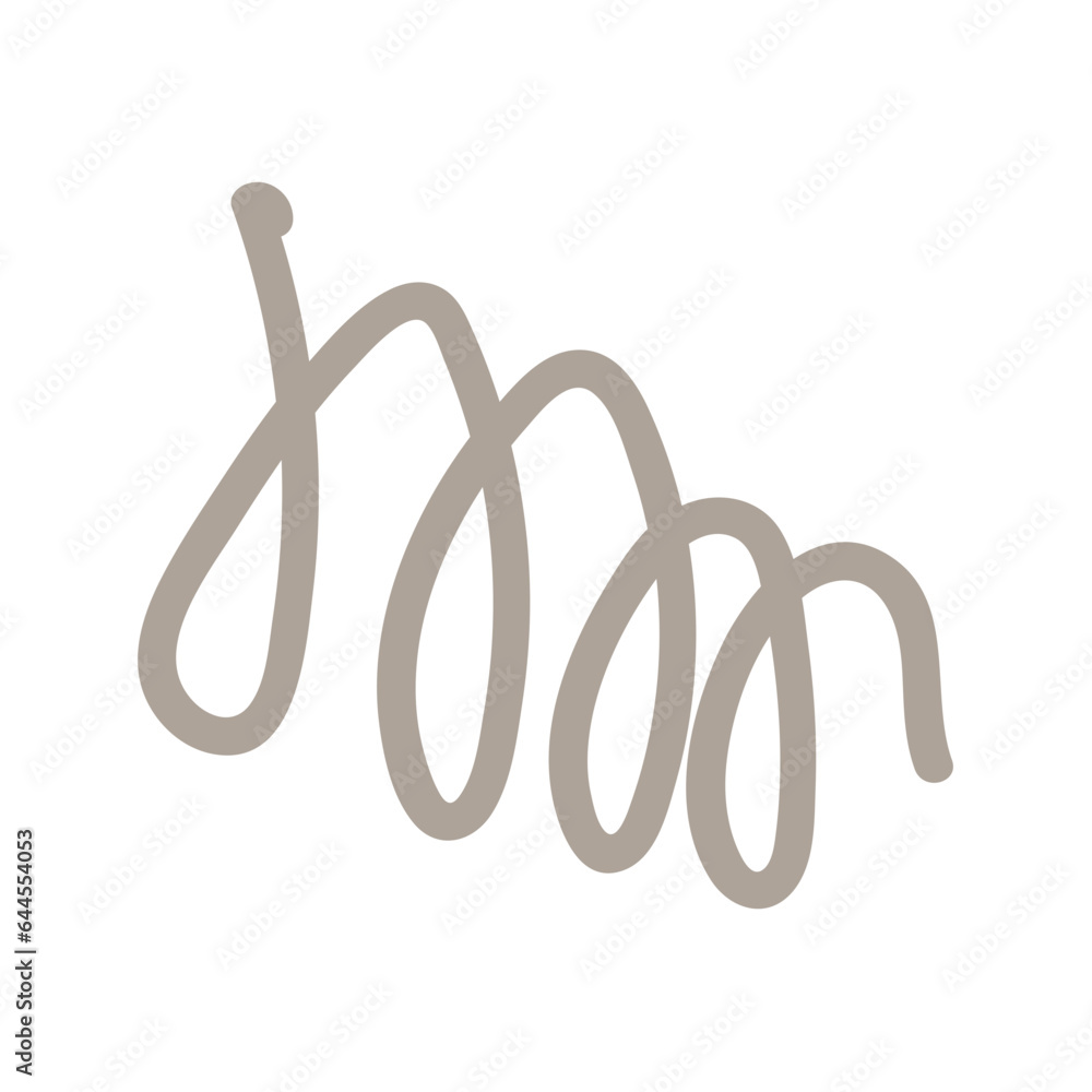 Obraz premium Squiggle Scratch Element