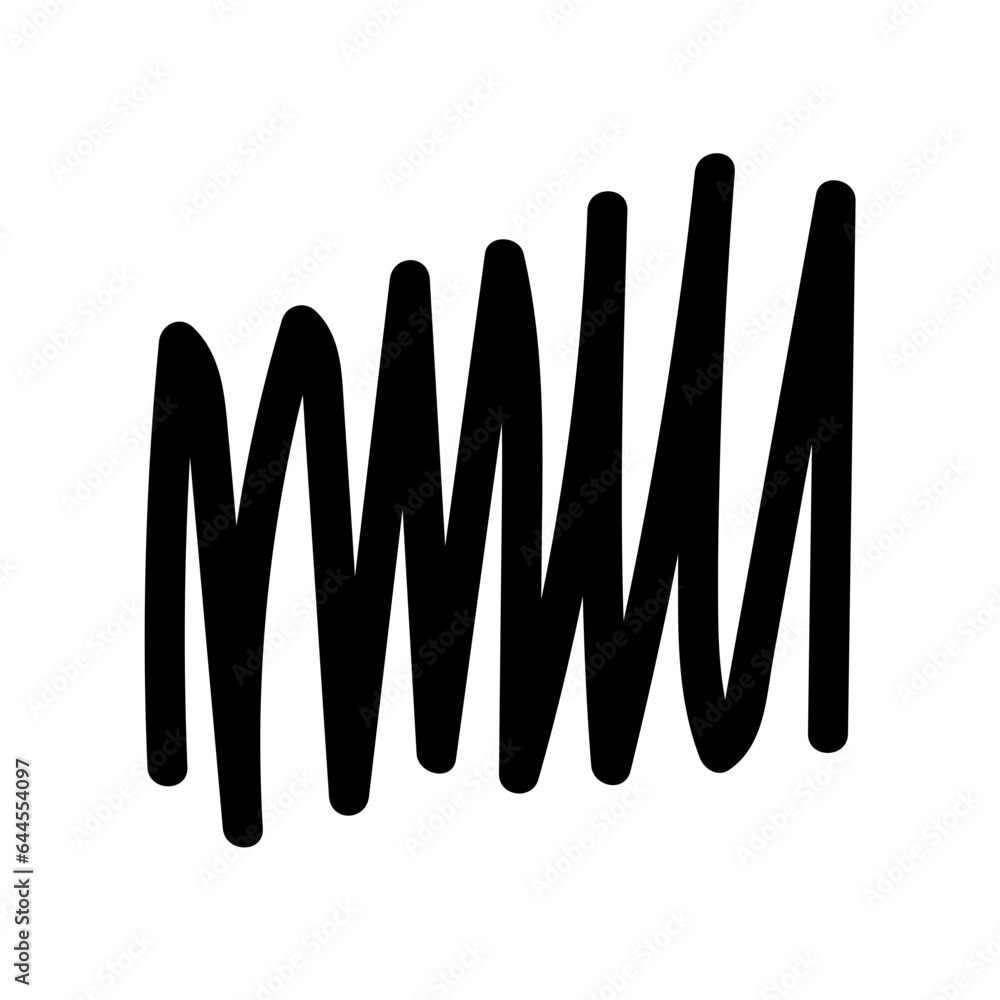 Obraz premium Squiggle Scratch Element