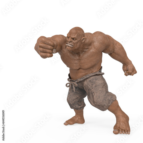 ogre beasty in a punch pose