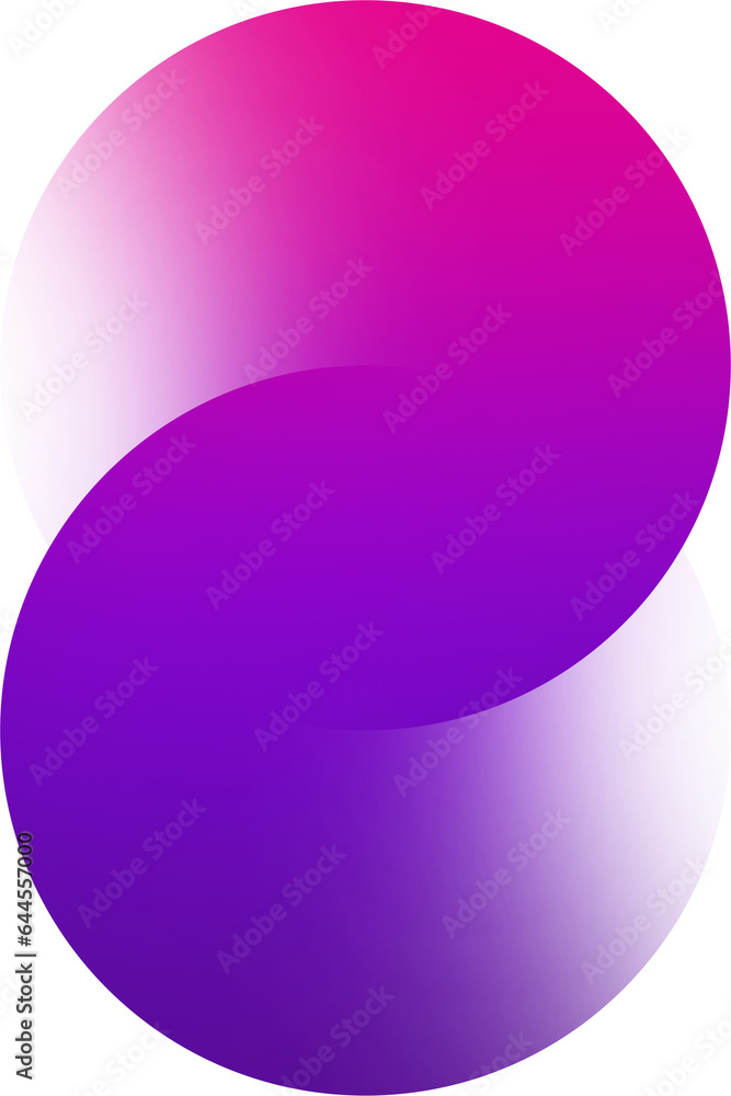 Obraz premium Geometric gradient faded PNG transparent background shape object