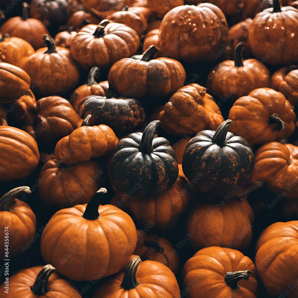 pumpkins on a market pumpkins on a market