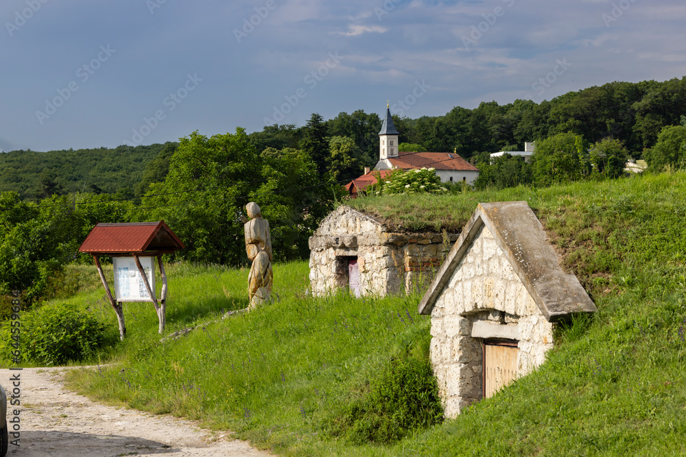 Fototapeta premium Wine cellar (Tufove pivnice), Velka Trna, Kosice country, Zemplin region, Slovakia