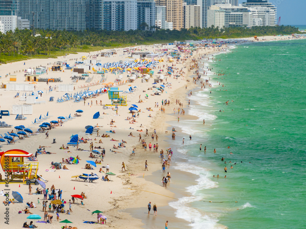 Tourists in Miami Beach September 3 2023 summer vibes Tourists in Miami Beach September 3 2023 summer vibes