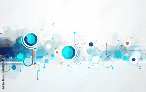 Abstract white background communication technology concept vector background