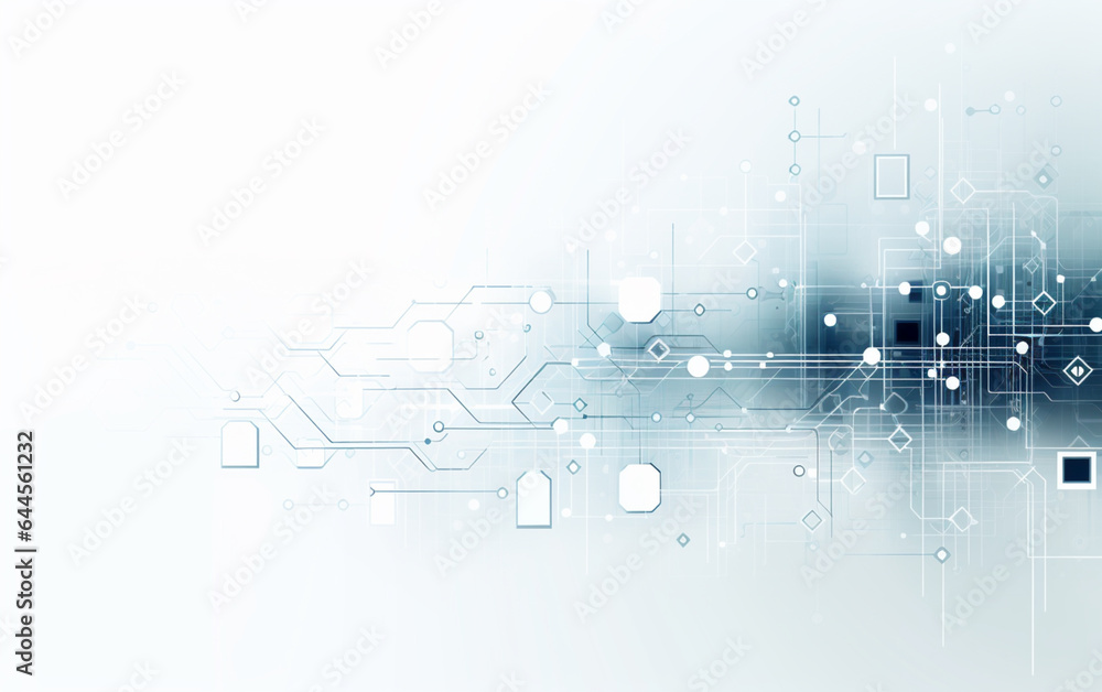 Obraz premium Abstract white background communication technology concept vector background