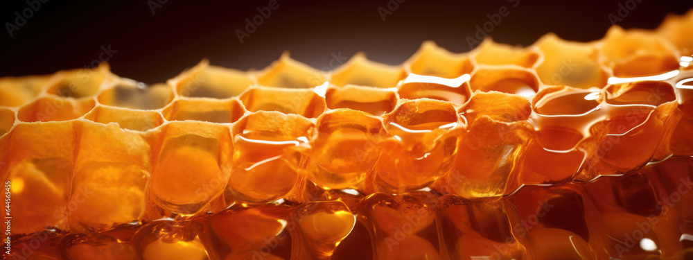Honeycomb with honey Honeycomb with honey