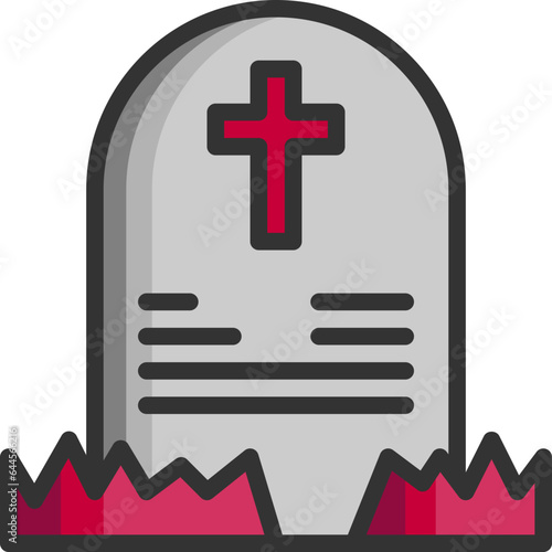 tomb sign color style icons