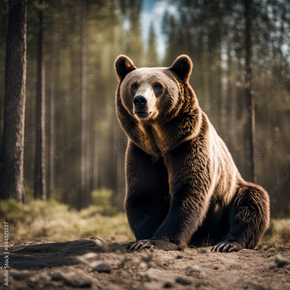Obraz premium Bear, Generative AI illustrations
