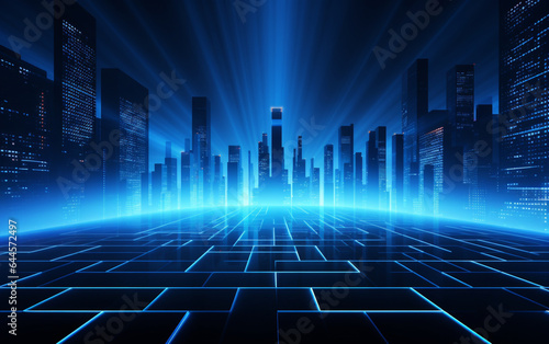 Abstract background dark blue with modern corporate concept