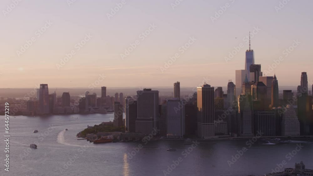 New York City Skyline from the Air. New York City Skyline from the Air.