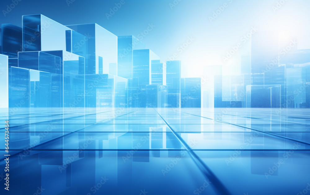 Fototapeta premium Abstract background dark blue with modern corporate concept