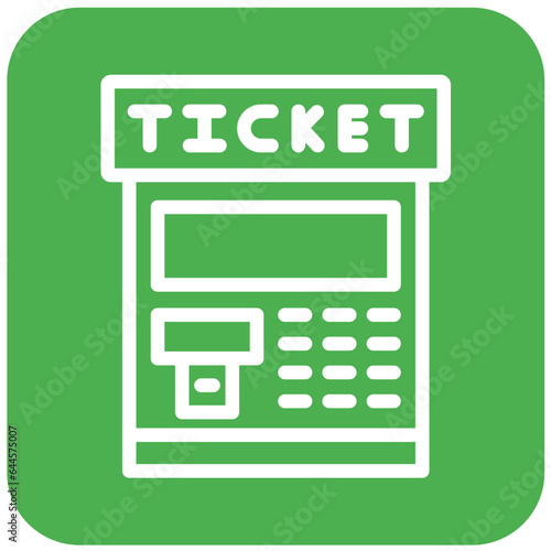 Ticket machine Vector Icon Design Illustration