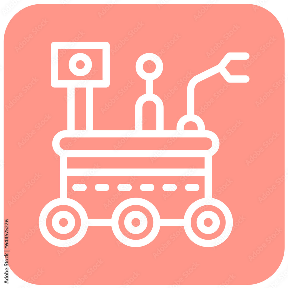 Mars rover Vector Icon Design Illustration Mars rover Vector Icon Design Illustration