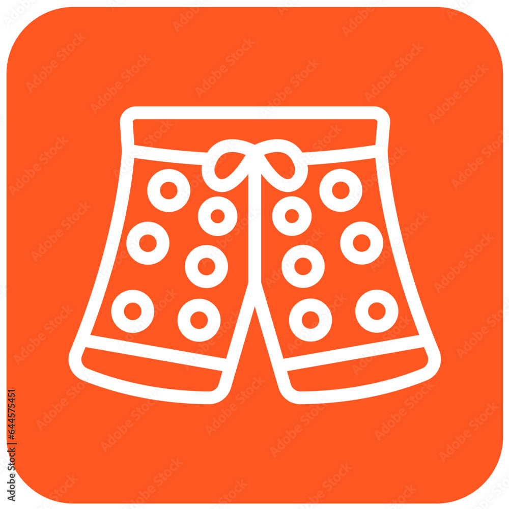 Swim shorts Vector Icon Design Illustration