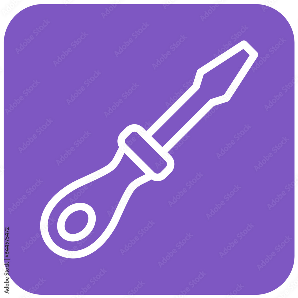 Screwdriver Vector Icon Design Illustration Screwdriver Vector Icon Design Illustration