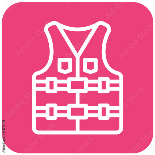 Life vest Vector Icon Design Illustration