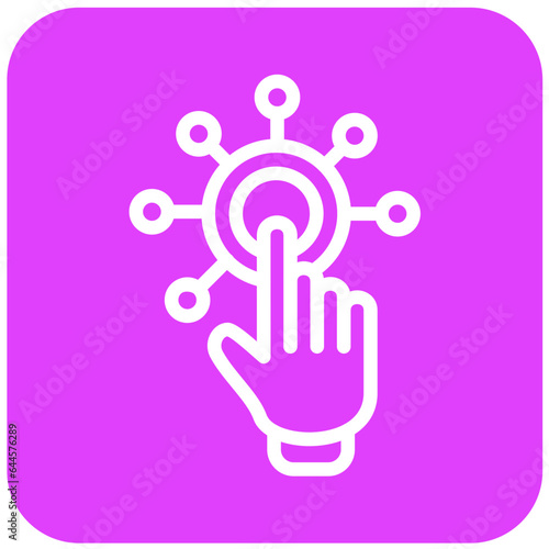Interactivity Vector Icon Design Illustration