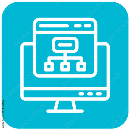 Sitemap Vector Icon Design Illustration