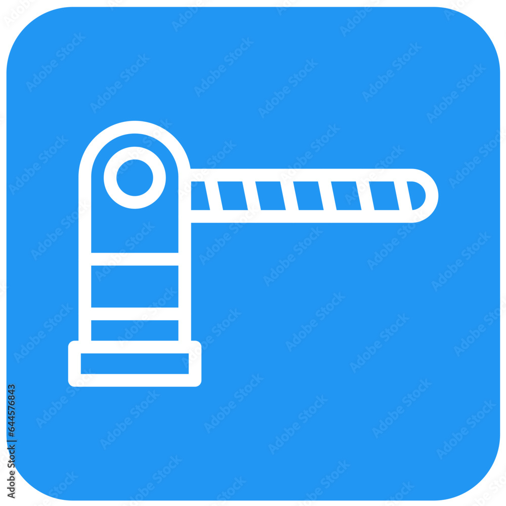 Parking barrier Vector Icon Design Illustration Parking barrier Vector Icon Design Illustration