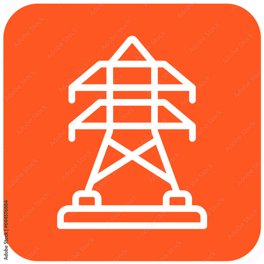 Electric tower Vector Icon Design Illustration Electric tower Vector Icon Design Illustration
