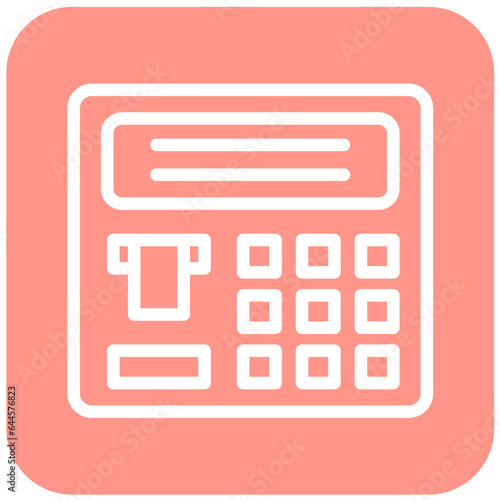 Atm machine Vector Icon Design Illustration