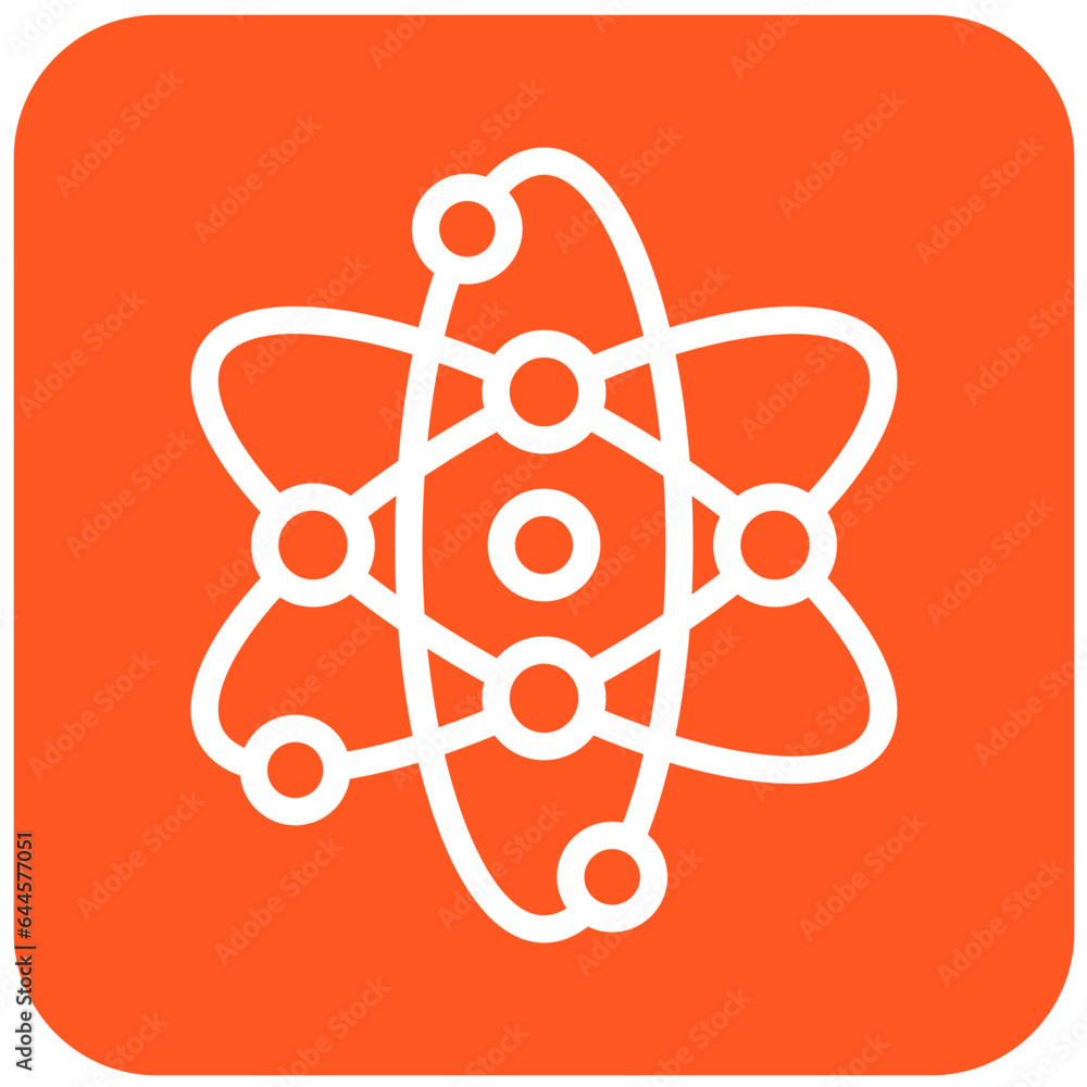 Atom Vector Icon Design Illustration Atom Vector Icon Design Illustration