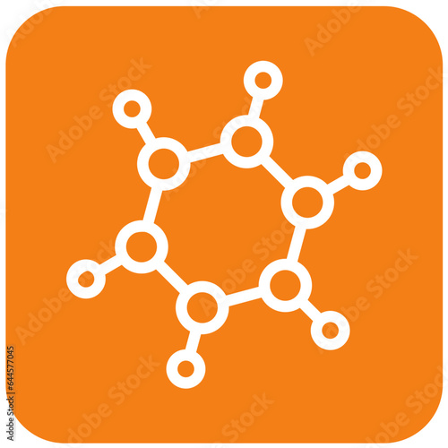 Bio molecules Vector Icon Design Illustration