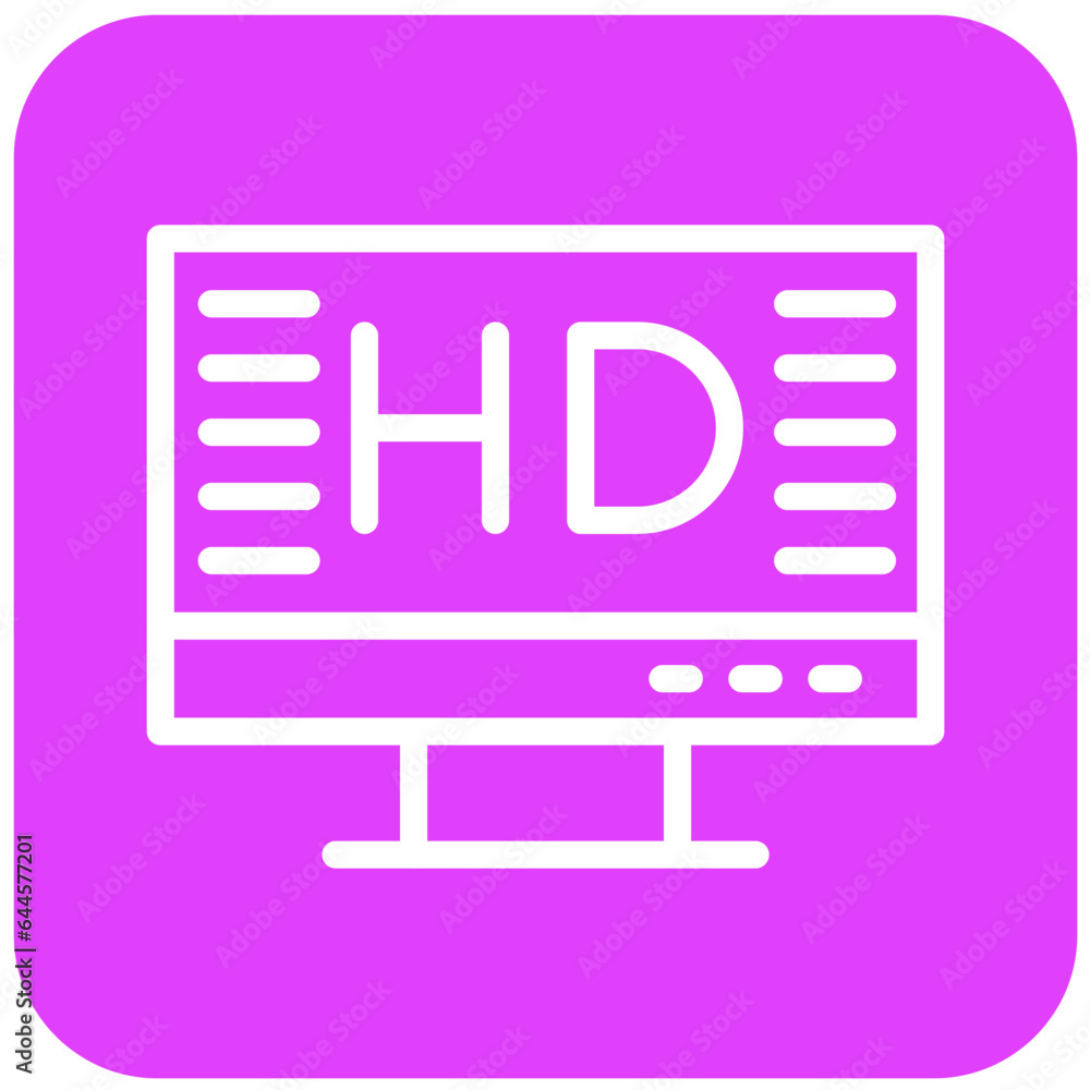 Hd screen Vector Icon Design Illustration Hd screen Vector Icon Design Illustration