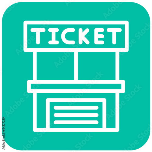 Ticket office Vector Icon Design Illustration