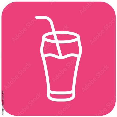 Cold drink Vector Icon Design Illustration