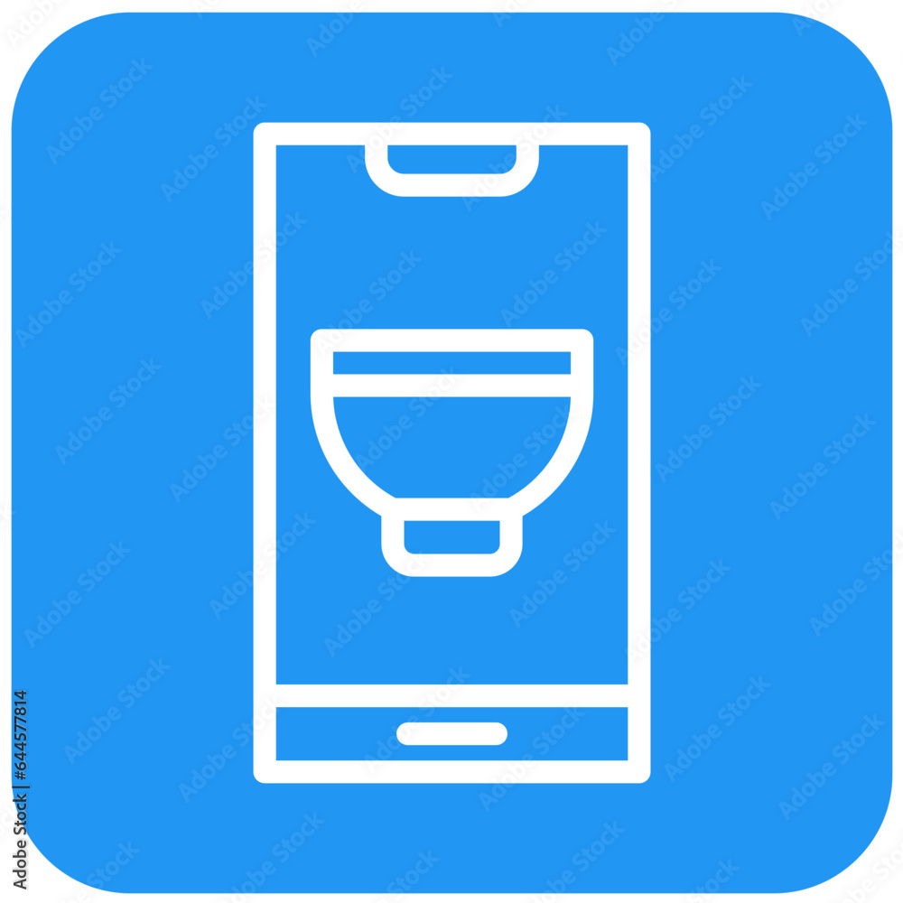 Mobile recipe Vector Icon Design Illustration Mobile recipe Vector Icon Design Illustration