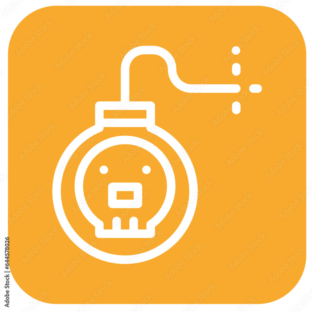 Fototapeta premium Bomb Vector Icon Design Illustration