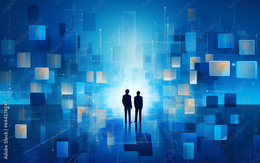 Abstract background dark blue with modern corporate concept Abstract background dark blue with modern corporate concept