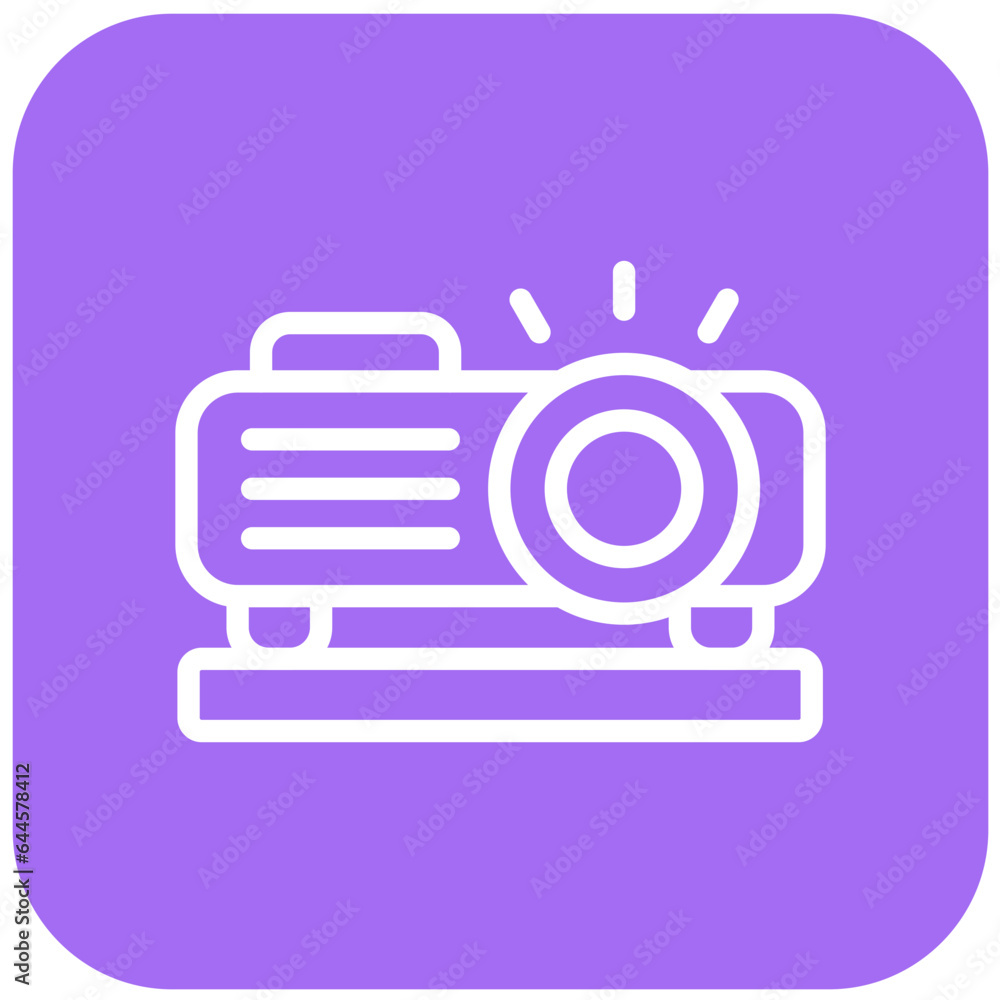 Projector Vector Icon Design Illustration Projector Vector Icon Design Illustration