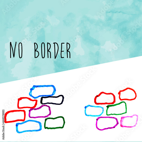 No border, Illustration