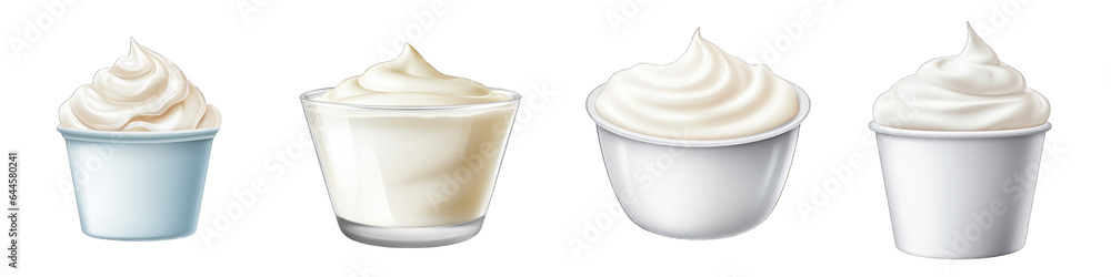 Plain Yogurt clipart collection, vector, icons isolated on transparent background Plain Yogurt clipart collection, vector, icons isolated on transparent background