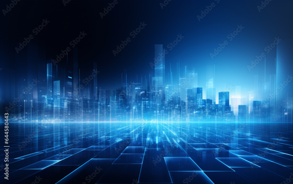 Fototapeta premium Abstract background dark blue with modern corporate concept